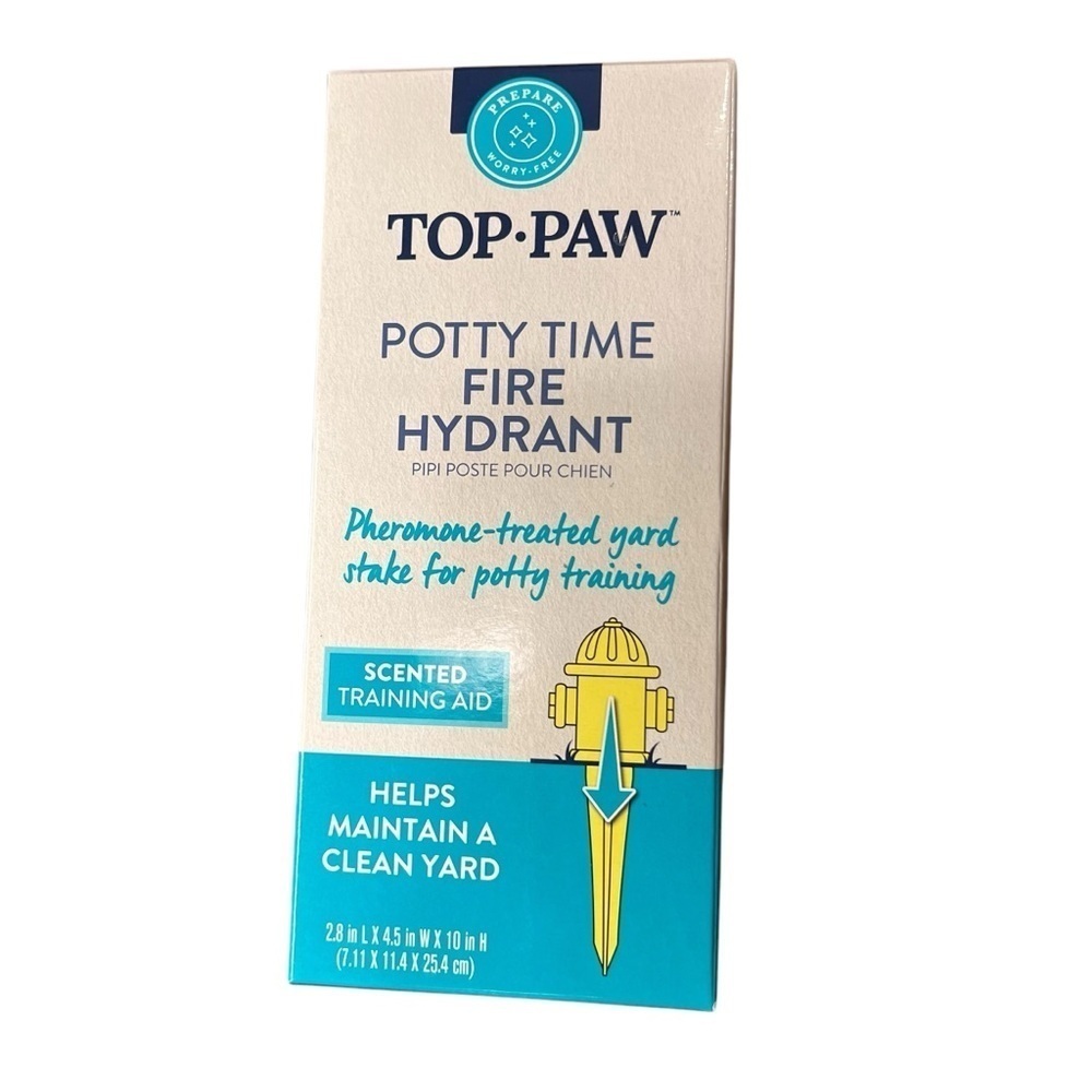 Top Paw Potty Time SCENTED Fire Hydrant Potty Training Aid (Pheromone Treated)